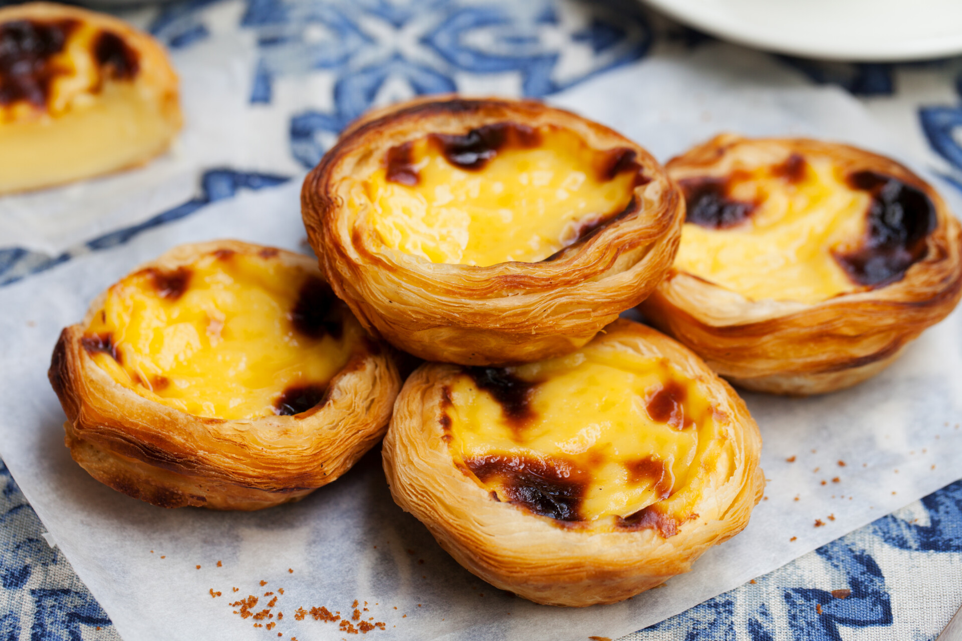 Egg,Tart,,Traditional,Portuguese,Dessert,,Pastel,De,Nata,On,A